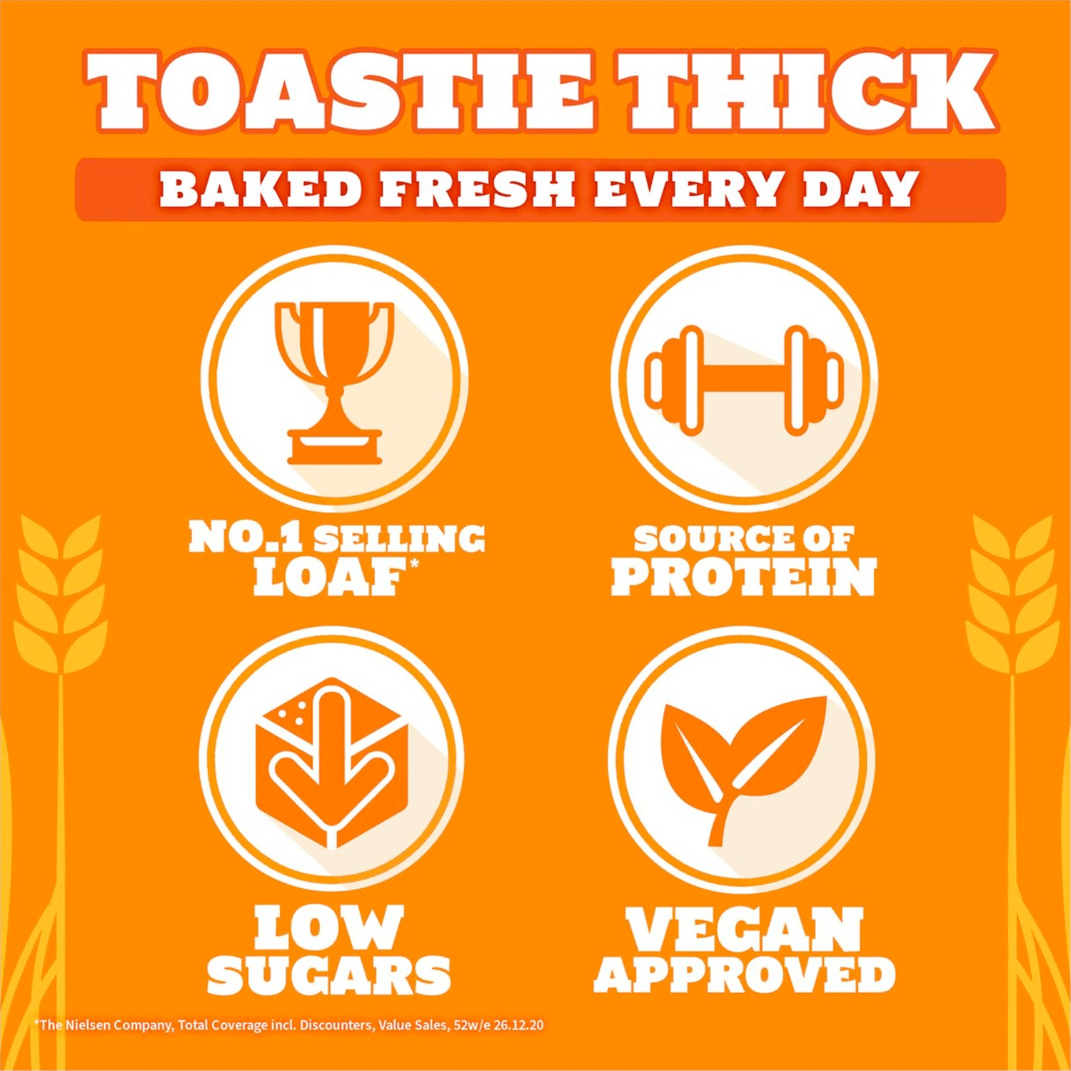 Warburtons Toastie Thick Sliced White Bread – Image 2