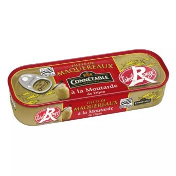 CONNETABLE Filets de maquereaux à la moutarde de Dijon label Rouge 169g