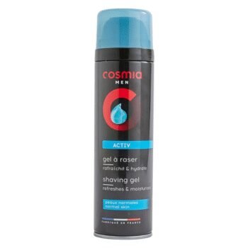 Cosmia Men gel à raser Activ peaux sensibles 200 ml