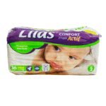 COUCHE BEBE LILAS CONF X36 3-5KG
