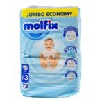 COUCHE BEBE MOLFIX JUMBO 4/9KG X72