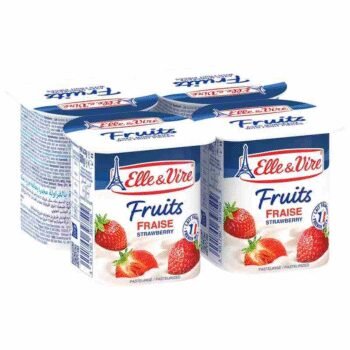 ELLE&VIRE Dessert Gout Fraise 125G