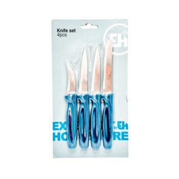 Ensemble de couteaux Houseware 4 pièces, 3 assortis