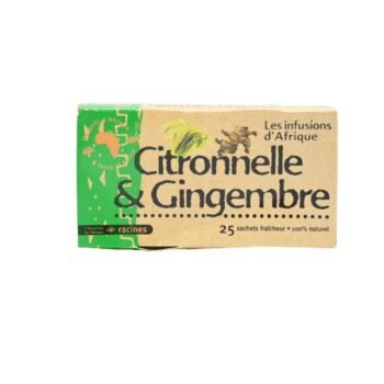 Infusion Citronnelle et Gingembre 25Sachets
