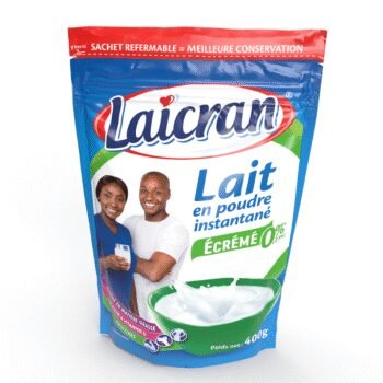 Laicran lait en poudre instantané écrémé 0,2% M.G 400g