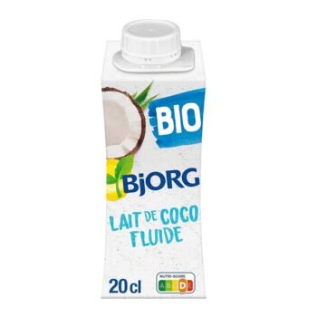 Lait de coco fluide bio BJORG la brique de 20 cl