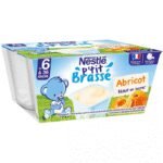 NESTLE Nestlé ptit brassé nature abricot 4X100G