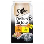 Sheba Délices du jour sachets fraîcheur à la Volaille et aux Poissons en Sauce