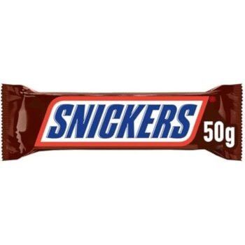 Snickers chocolat au lait et caramel avec des cacahuètes grillées 1 x 50 g