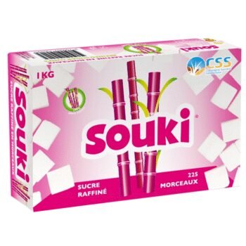 Souki sucre raffiné en morceaux boîte 1 kg