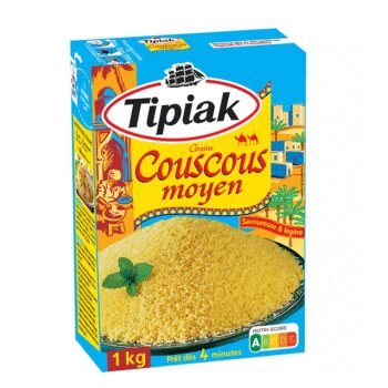 TIPIAK Couscous moyen, prêt en 4min 1kg