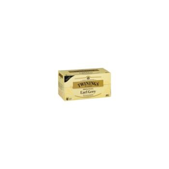 TWININGS Original Earl Grey, thé aromatisé bergamote 25 sachets 50