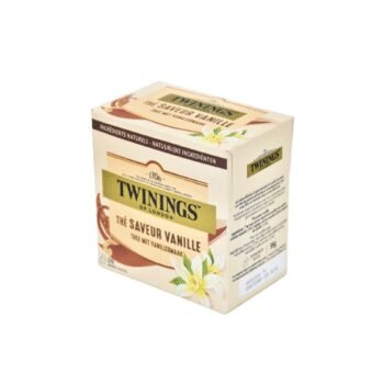 TWININGS Thé saveur vanille 20 sachets 32g