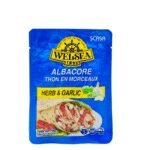 Welsea thon à l’herbe & ail en morceaux sachet 74 g