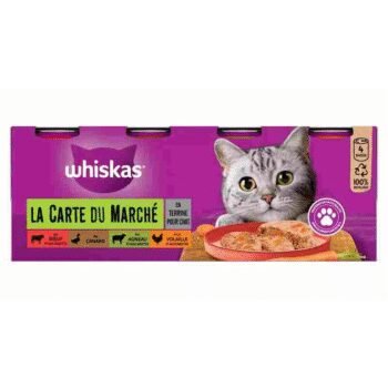 WHISKAS TERRINE 4 VARIETES LEGUMES