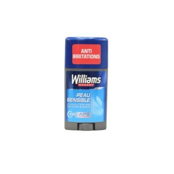 WILLIAMS déodorant homme stick antibactérien à l'aloe vera peau sensible 75 ml