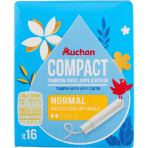 AUCHAN TAMPONS COMPACT NORM X16