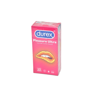 DUREX PLEASURE ULTRA - 10 Préservatifs Lubrifiés Texture Ultra Perlée 52mm